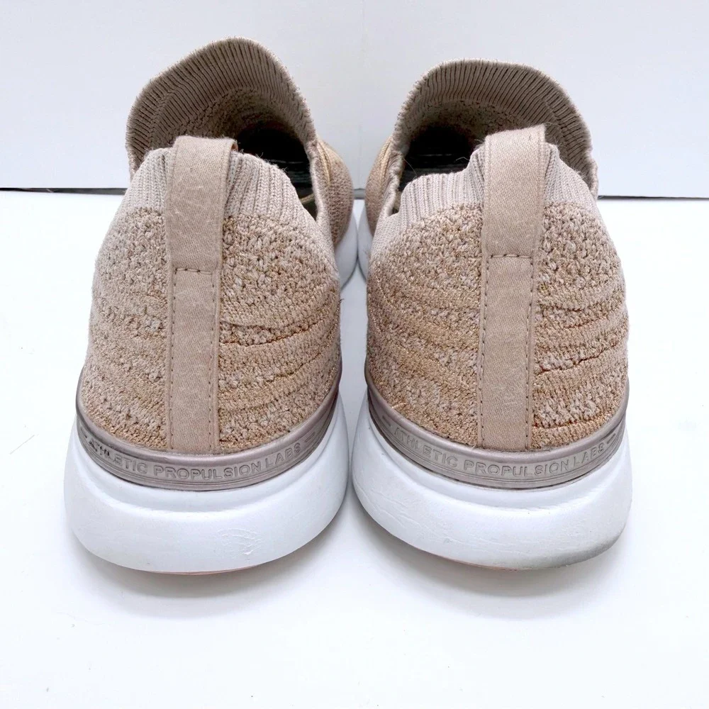 APL TechLoom Wave Womens 9.5‎ Rose Gold Nude Metallic Running Shoes